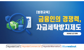 자금세탁방지제도 (현대카드, 현대커머셜, 블루월넛, 현대얼터너티브)
